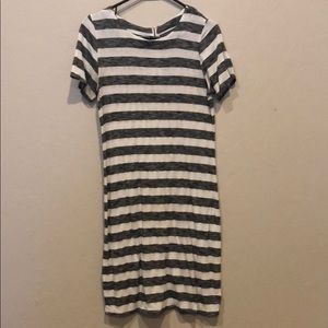 black and white fitting dress